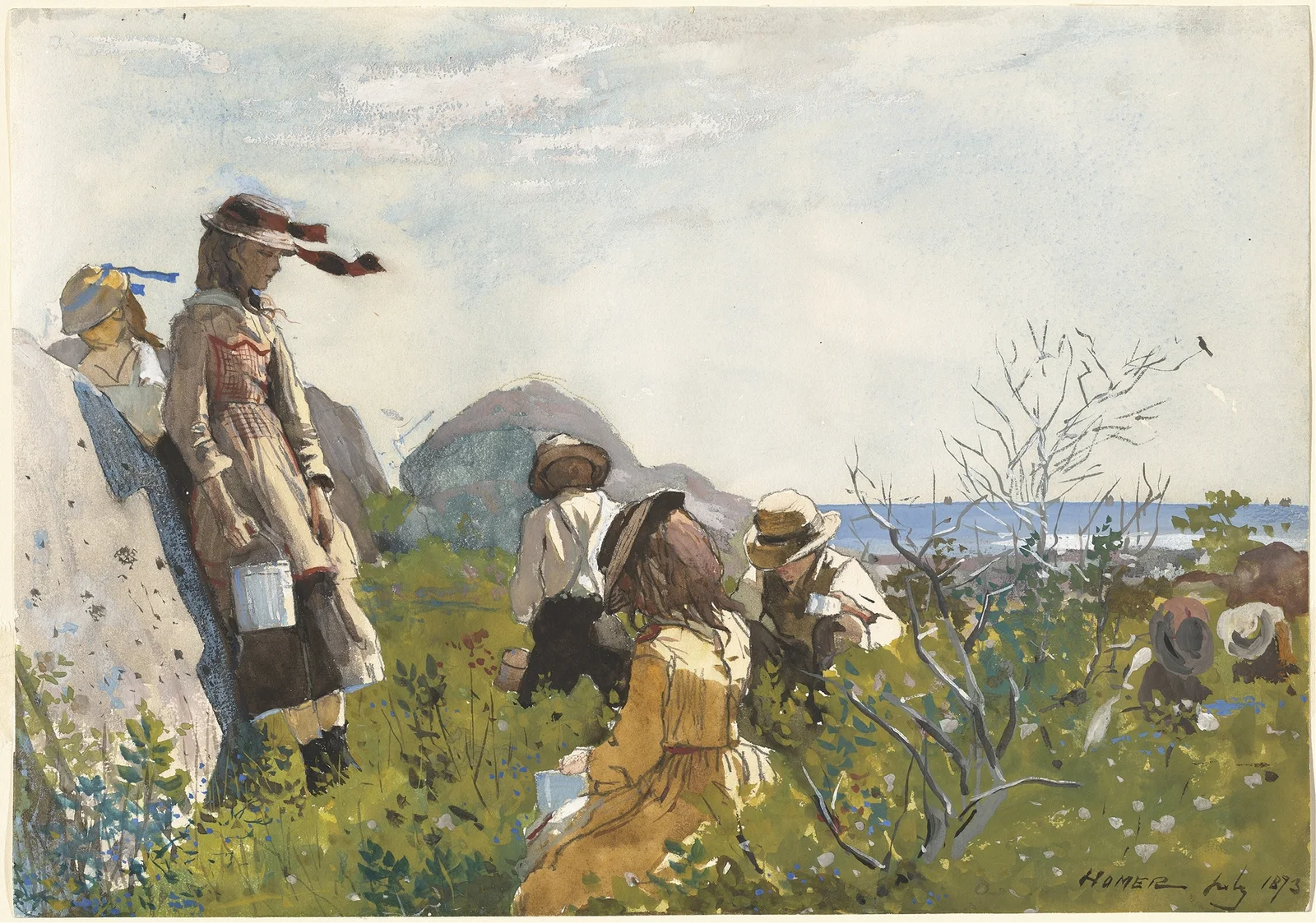 Berry Pickers av Winslow Homer