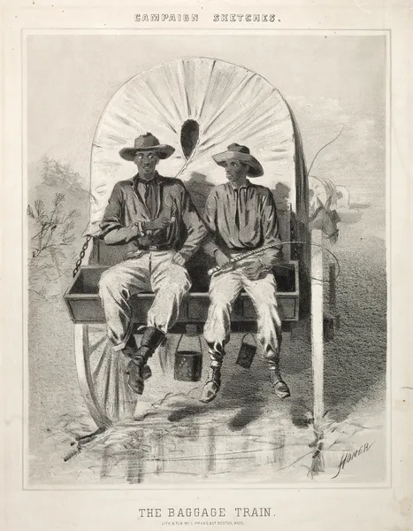 Campaign Sketches; The Baggage Train av Winslow Homer