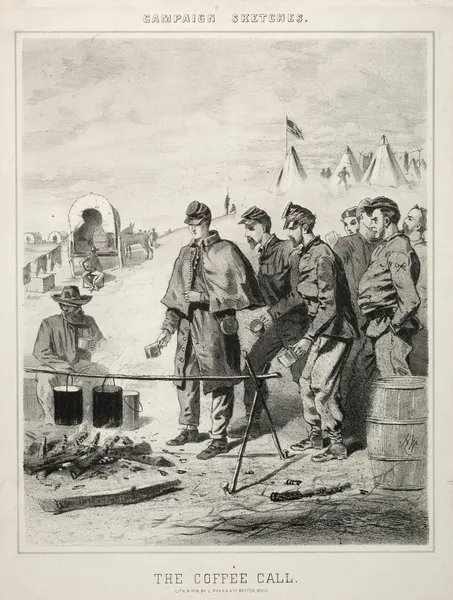 Campaign Sketches; The Coffee Call av Winslow Homer