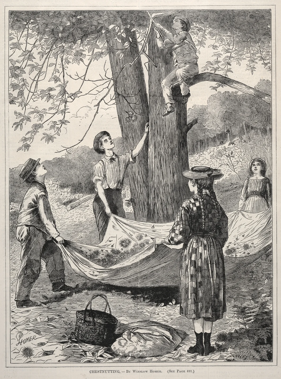 Chestnutting av Winslow Homer