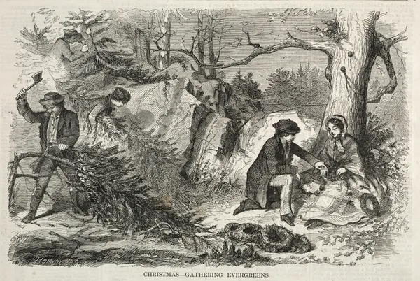 Christmas – Gathering Evergreens av Winslow Homer