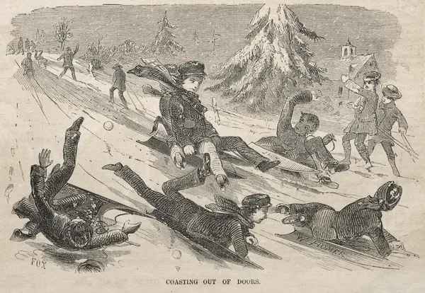Coasting Out of Doors av Winslow Homer