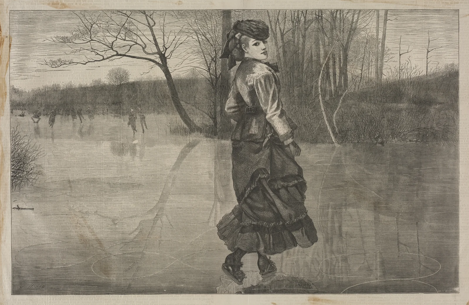 Cutting a Figure av Winslow Homer