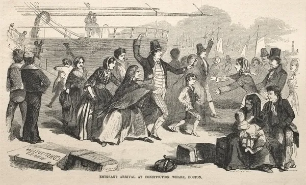 Emigrant Arrival at Constitution Wharf, Boston av Winslow Homer