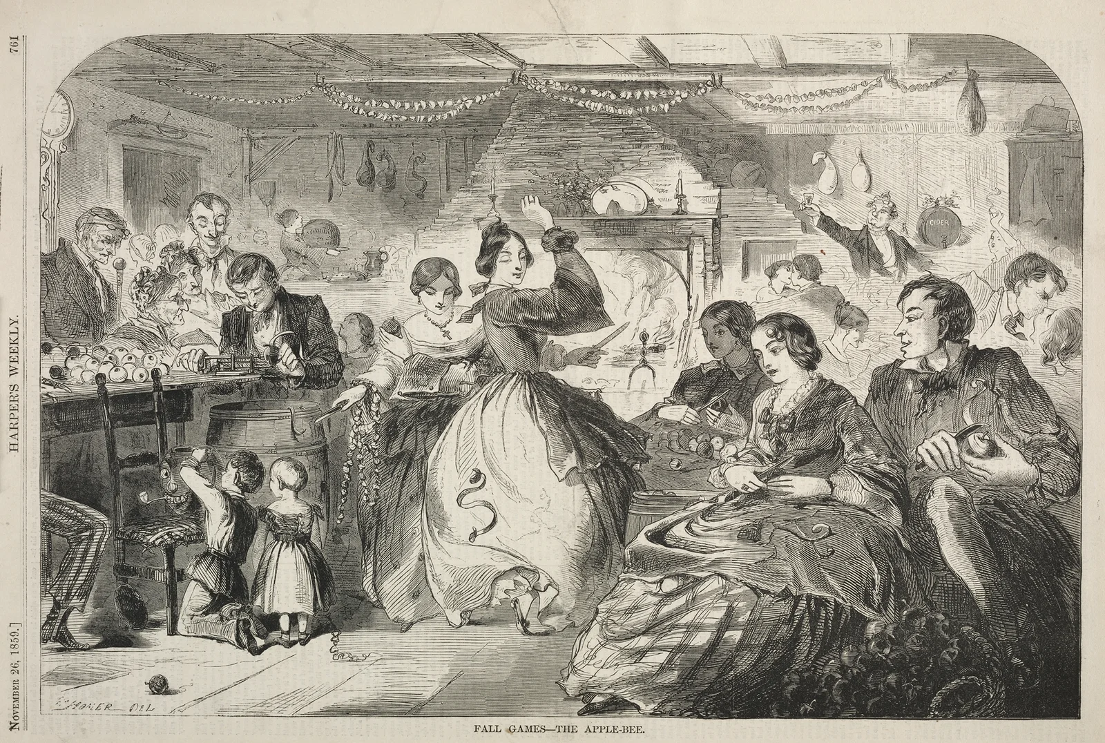 Fall Games – The Apple Bee av Winslow Homer