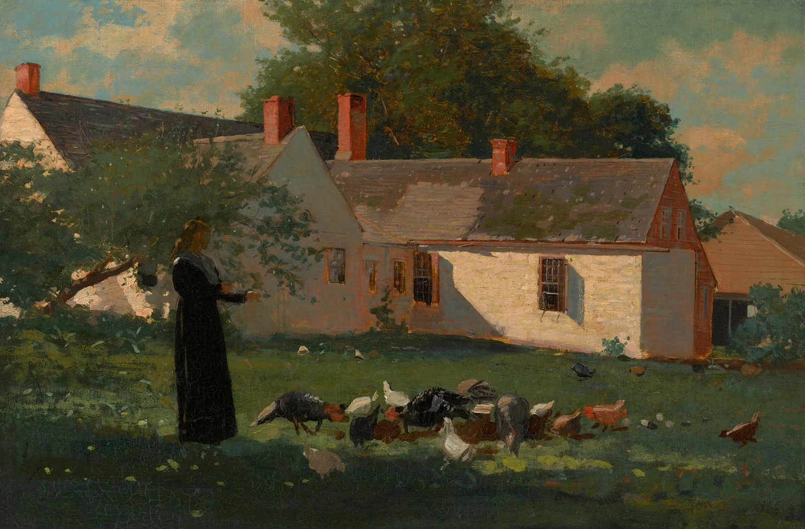 Farmyard Scene av Winslow Homer