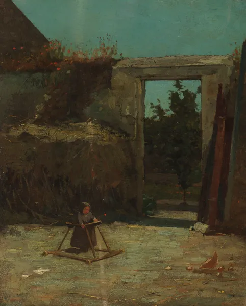 French Farmyard av Winslow Homer