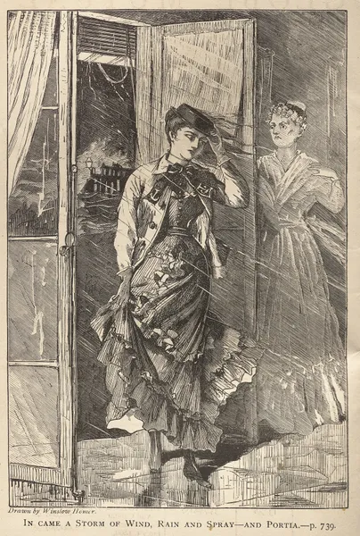 In Came a Storm of Wind, Rain and Spray – and Portia, 1869 – nr 1 av Winslow Homer