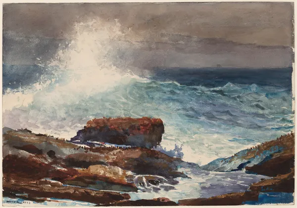 Incoming Tide, Scarboro, Maine av Winslow Homer