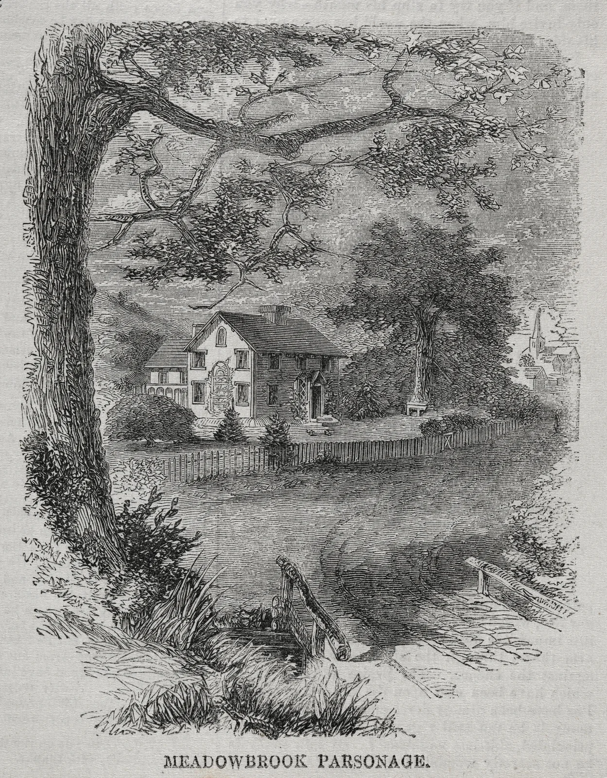 Meadowbrook Parsonage av Winslow Homer