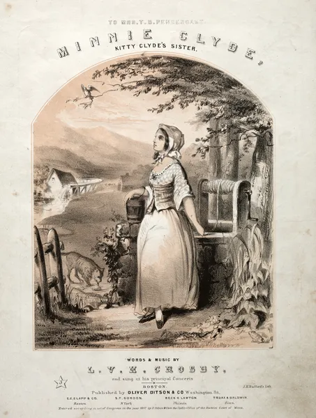 Minnie Clyde – Sheet Music Cover av Winslow Homer
