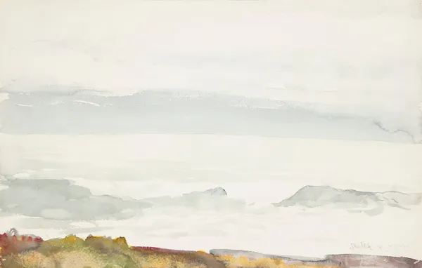 Ocean Seen from a Cliff, Prout’s Neck, Maine av Winslow Homer