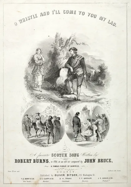 Oh Whistle and I’ll Come to you, My Lad – Sheet Music Cover av Winslow Homer