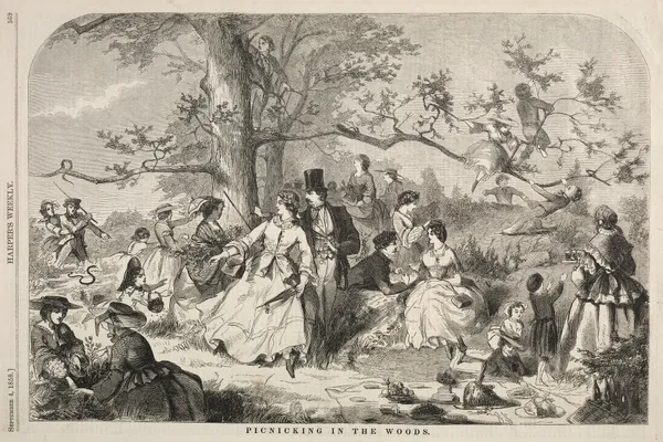 Picknicking in the Woods av Winslow Homer