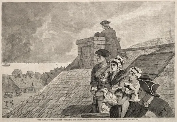 The Battle of Bunker Hill – Watching the Fight from Copp’s Hill, in Boston av Winslow Homer