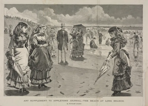 The Beach at Long Branch, 1869 – nr 1 av Winslow Homer