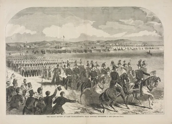 The Grand Review at Camp Massachusetts, near Concord, September 9, 1859 av Winslow Homer