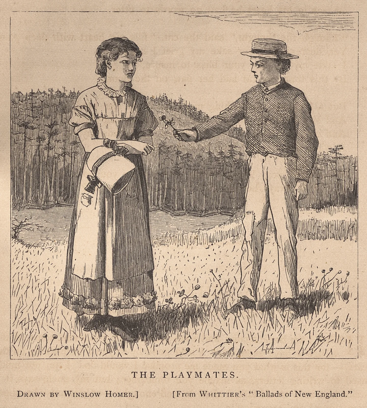 The Playmates av Winslow Homer