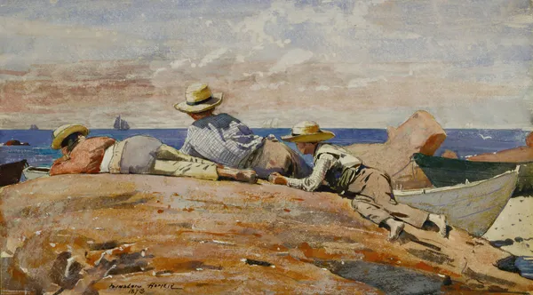 Three Boys on the Shore av Winslow Homer