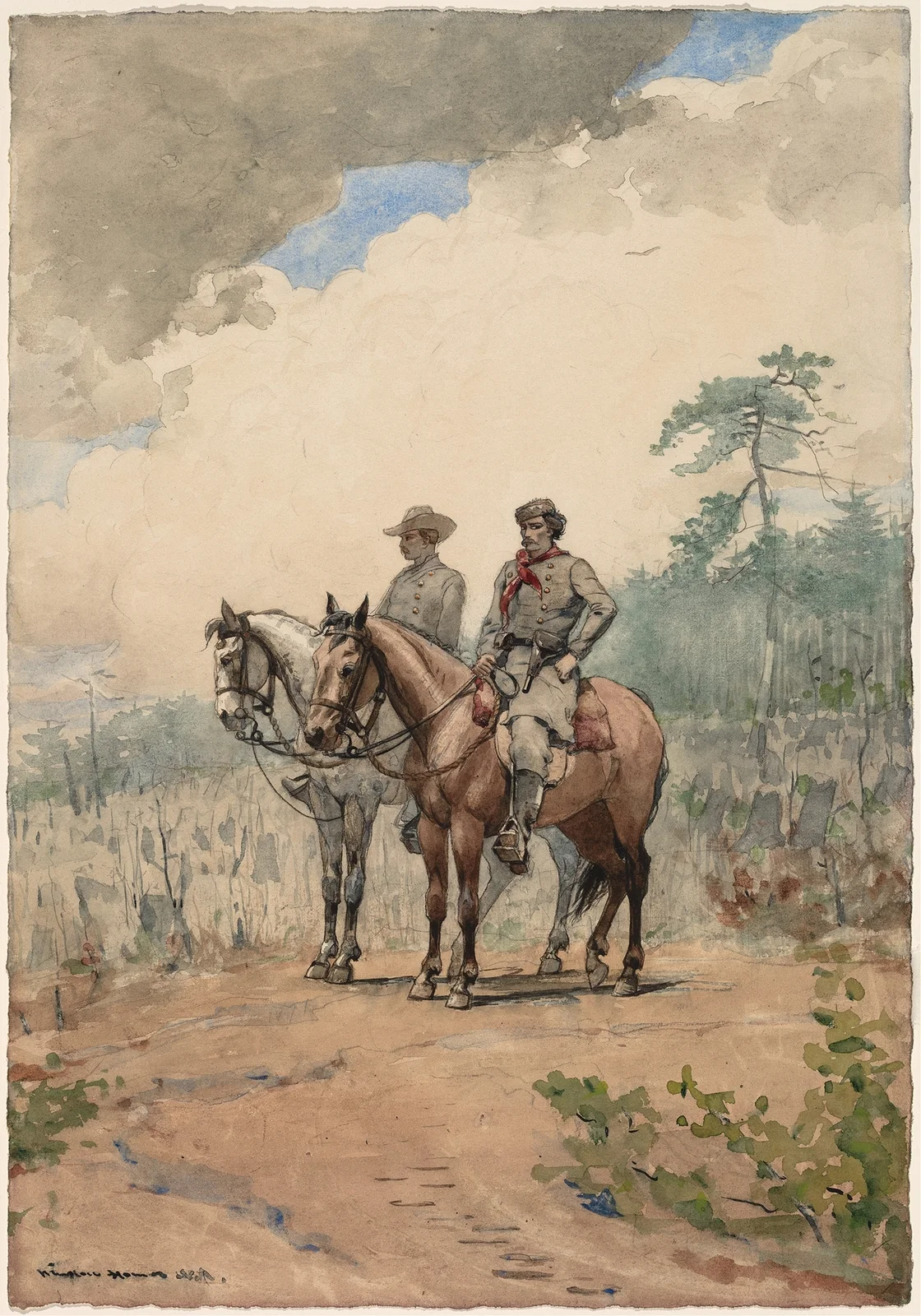 Two Scouts av Winslow Homer