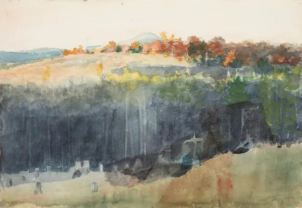 Valley and Hillside av Winslow Homer
