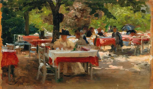 Frühstück in Karlsbad av Olga Wisinger-Florian