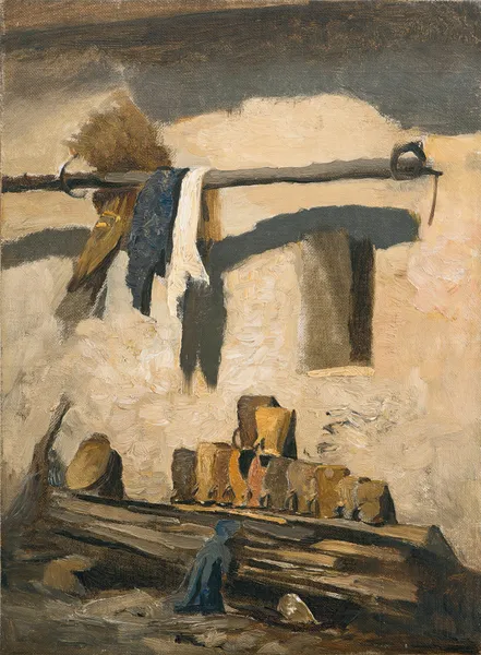Wall of a house av Olga Wisinger-Florian