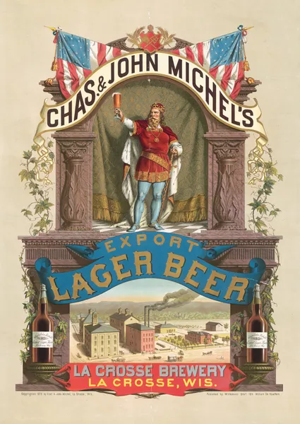 Chas. & John Michel’s export lager beer, La Crosse brewery, La Crosse, Wis., 1879 – nr 2 av Wittemann Bros.
