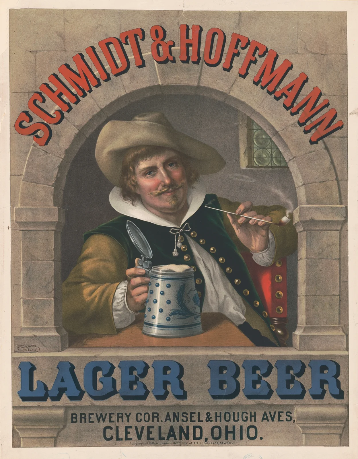 Schmidt & Hoffmann lager beer, 1880 – nr 2 av Wittemann Bros.