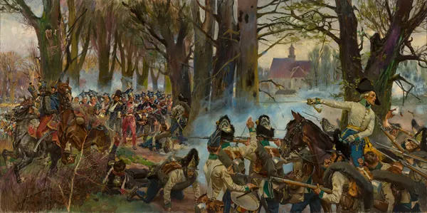 Battle of Raszyn av Wojciech Kossak