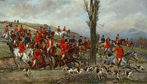 Imperial hunting in Gödöllő av Wojciech Kossak