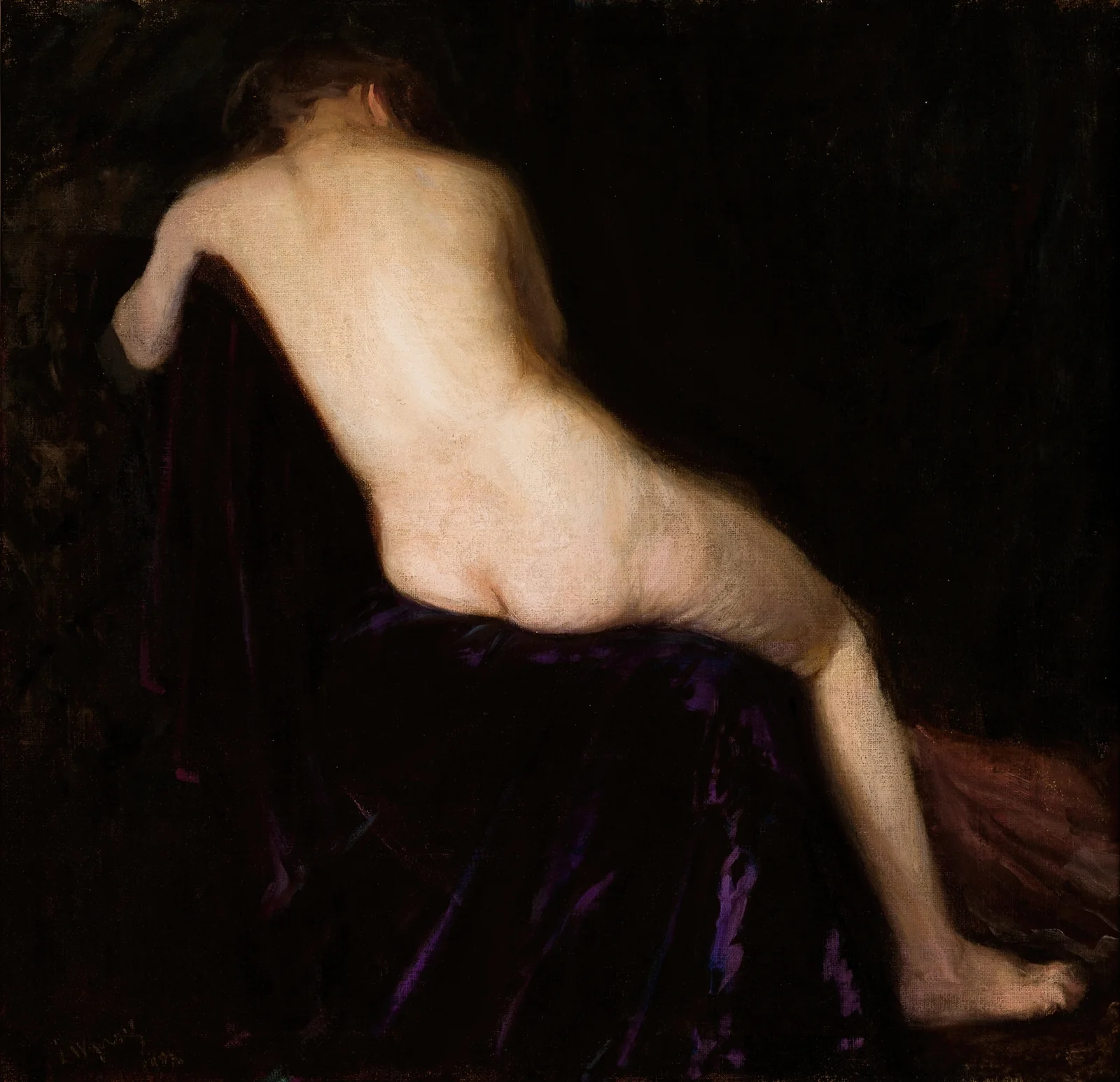 Female Nude av Leon Wyczółkowski