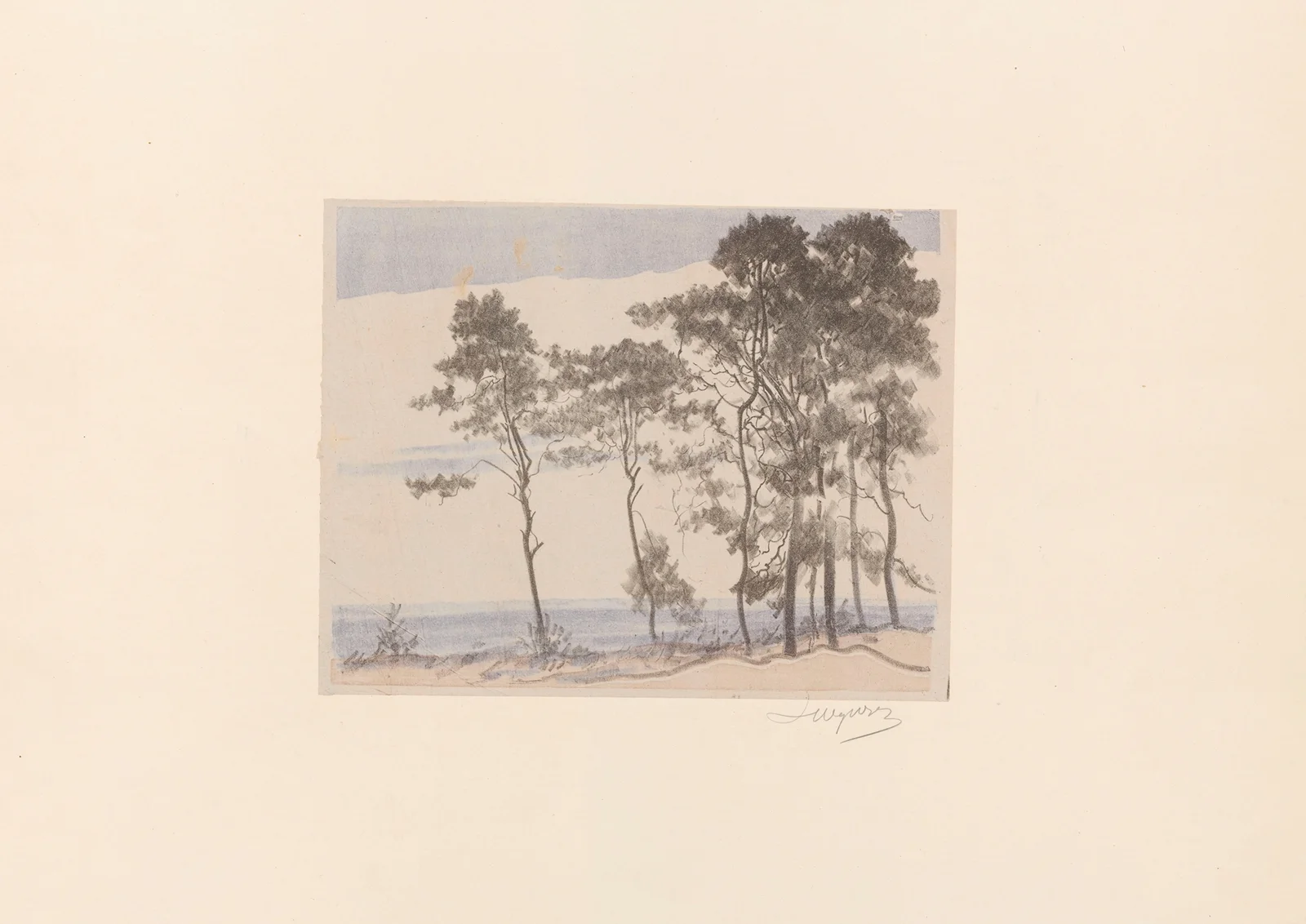 Little Pine Trees No. II av Leon Wyczółkowski