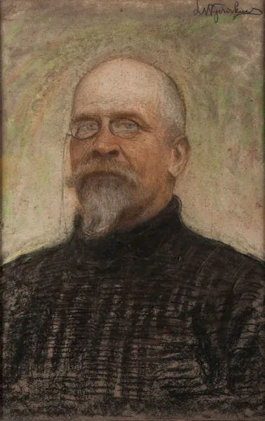 Portrait of Bruno Abdank-Abakanowicz av Leon Wyczółkowski