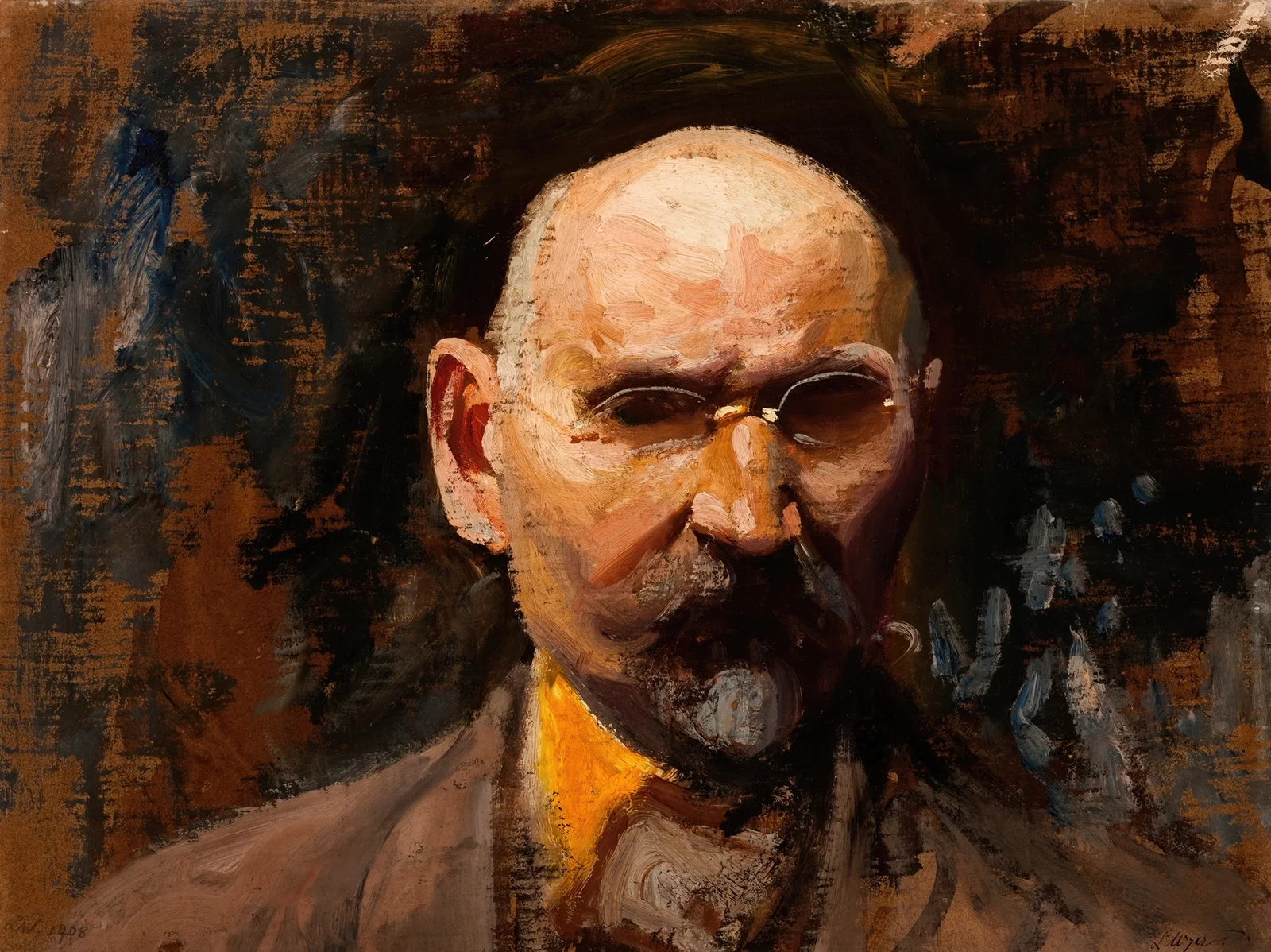 Self-Portrait, 1908 av Leon Wyczółkowski