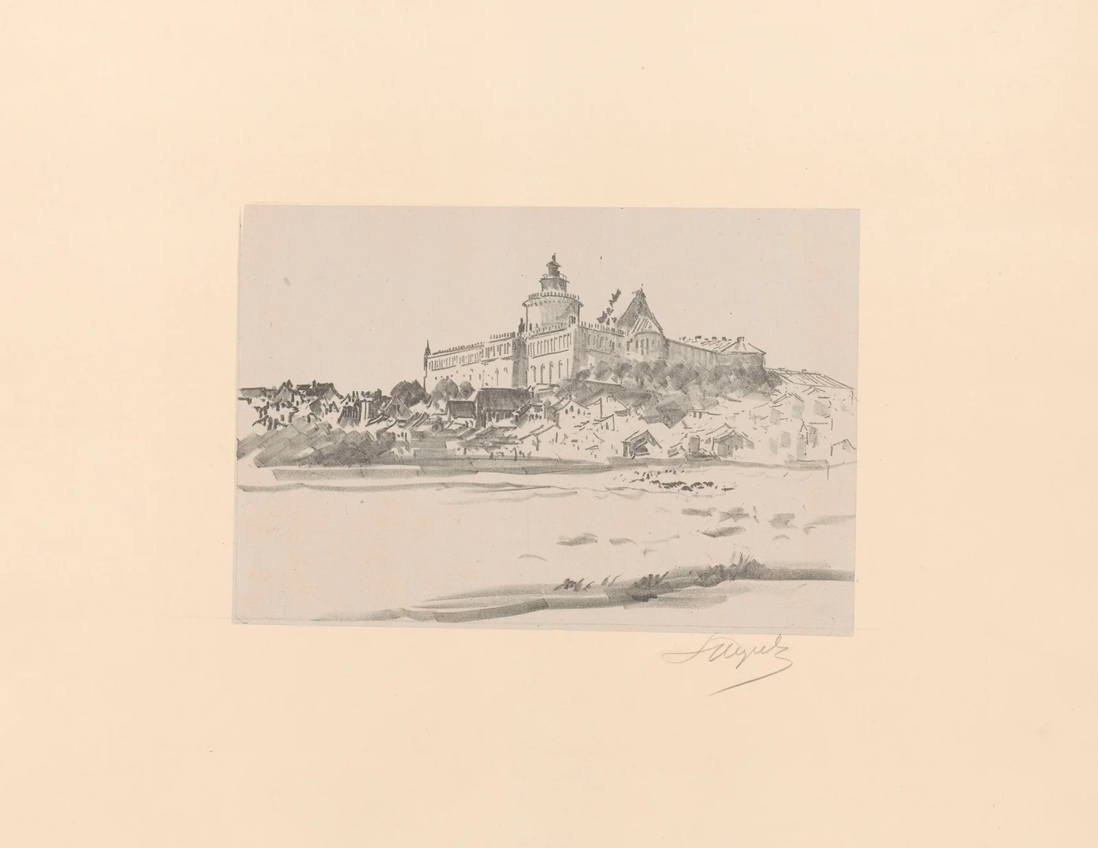 The Castle av Leon Wyczółkowski