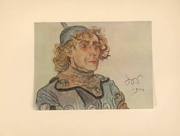 L. Solski jako ‘Straznik’ w dramacie L. Staffa ‘Skarb’ av Stanisław Wyspiański