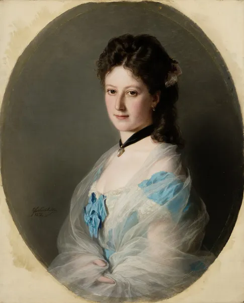 Portrait of Olga von Grunelius av Franz Xaver Winterhalter