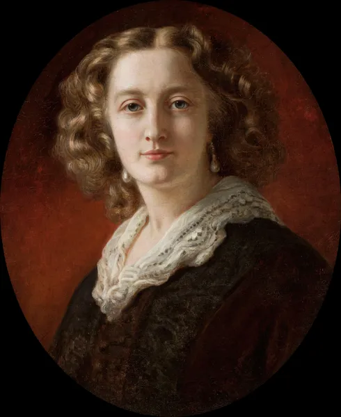 Portrait of Zofia Odescalchi née Branicka av Franz Xaver Winterhalter