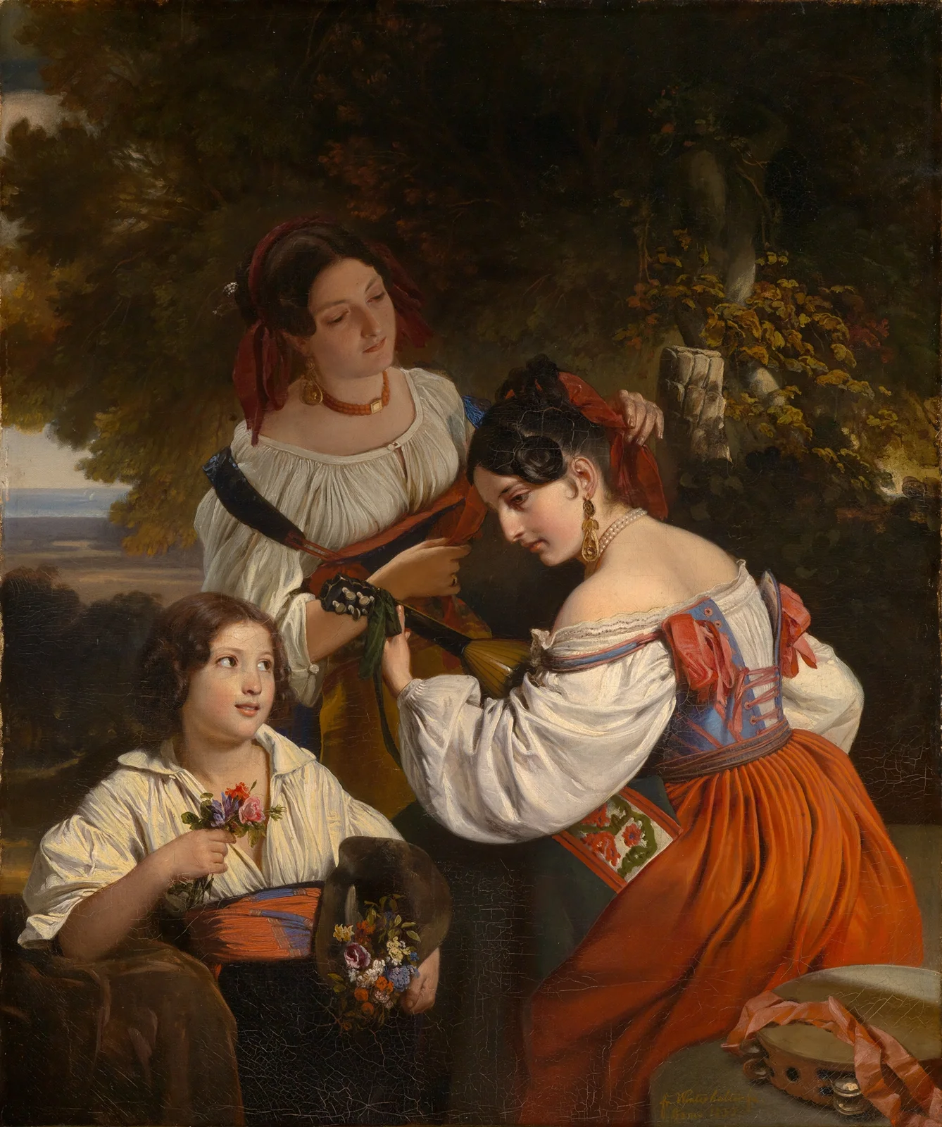 Römische Genreszene av Franz Xaver Winterhalter