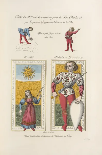 Cartes du XVme. siècle, éxécutées pour le roi Charles VI, par Jacquemin Gringonneur peintre de la cour av Nicolas Xavier Willemin
