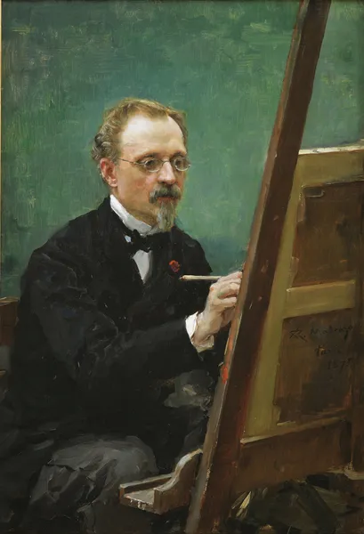 Portrait of Federico de Madrazo Painting av Raimundo de Madrazo y Garreta