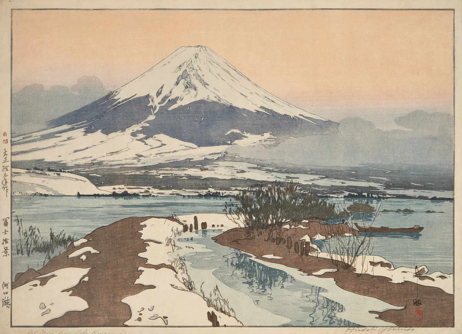 Kawaguchi ko (Fuji from Kawaguchi Lake) av Yoshida Hiroshi