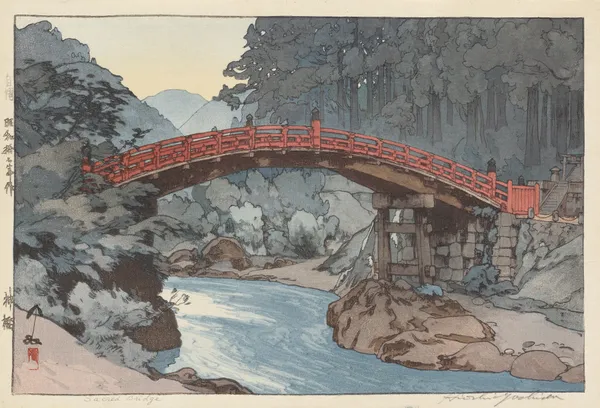 Sacred Bridge av Yoshida Hiroshi