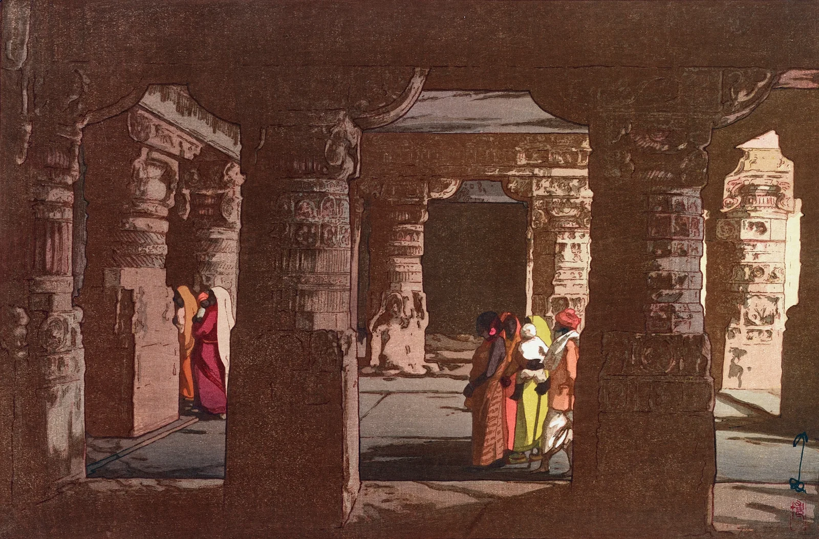 Third cave temple in Ellora av Yoshida Hiroshi