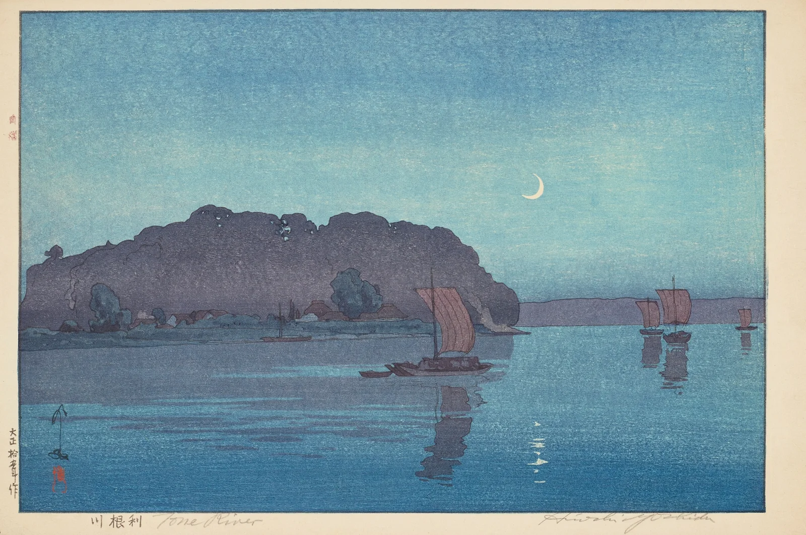 Tonegawa (Tone River) av Yoshida Hiroshi