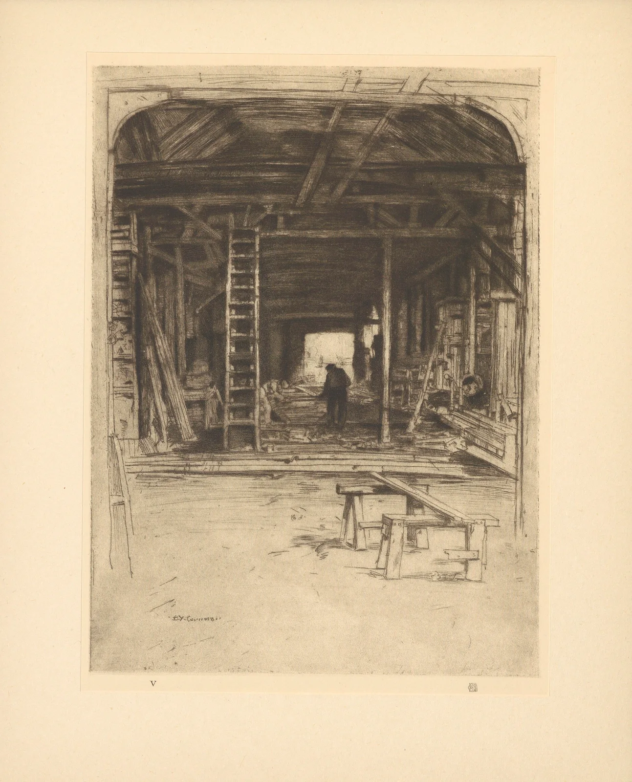Robert Lee’s Workshop (19th century) av David Young Cameron