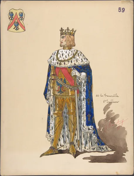 King and Coat of Arms av Sergey Yurievich Sudeikin