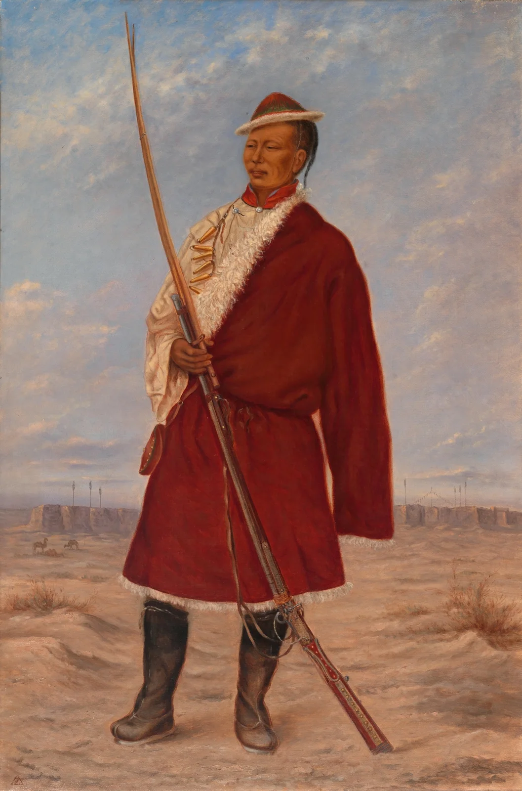 Tibetan Man av Antonio Zeno Shindler