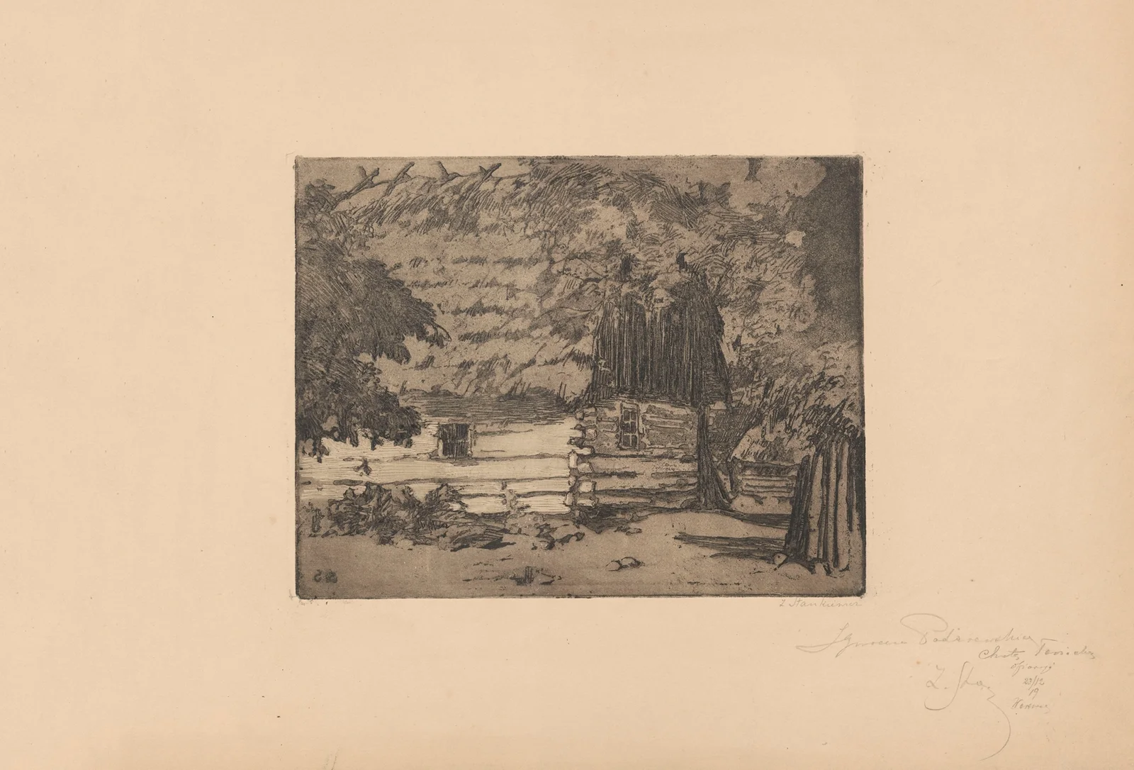 A Hut from Łowicz av Zofia Stankiewicz